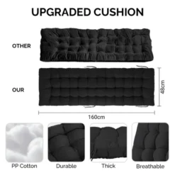 Karl Home Patio Folding Zero Gravity Chair With Blue Cushion -Karl Home Shop GUEST e5d2fdbc ba0f 4e22 92f5 25ba5210be6c