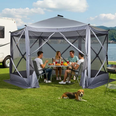 Karl Home | 12 Ft. X 12 Ft. Outdoor Pop-Up Camping Tent 8 Karl Home | 12 Ft. X 12 Ft. Outdoor Pop-Up Camping Tent - Image 6