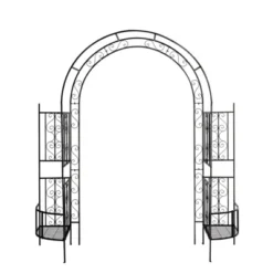 Karl Home 6.7' H Metal Outdoor Arbor With Screen -Karl Home Shop GUEST efbdaf29 fefe 4fd8 8947 46e92806b4ee