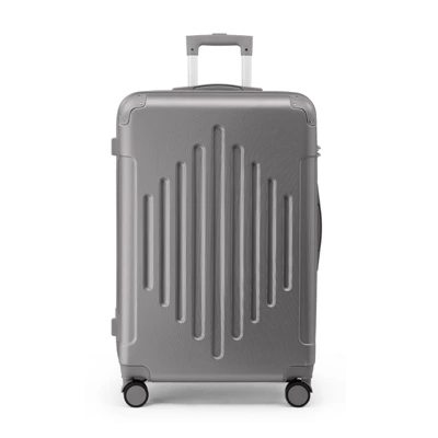 Karl Home Single 24 Inch ABS Trolley Case With 2 Corner Protectors Grey 3 Karl Home Single 24 Inch ABS Trolley Case With 2 Corner Protectors Grey