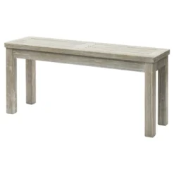 Karl Home | 40-Inch Solid Wood Backless Outdoor Bench -Karl Home Shop GUEST f161d074 ff45 4487 bb27 dacee1925fac