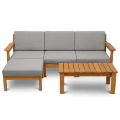 Karl Home Patio 5-Piece Wood Sectional Sofa Set -Karl Home Shop GUEST f3d63cda 65f5 488a 8994 93728aee8452