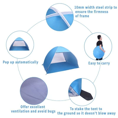 Karl Home | 2-Person Blue Camping Tent 5 Karl Home | 2-Person Blue Camping Tent - Image 3