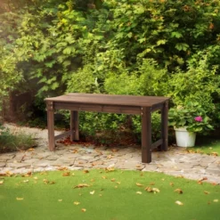 Karl Home | 39 In. Solid Wood Backless Garden Bench -Karl Home Shop GUEST f6b5f10e 986d 4a13 8ce3 e58a985efd03