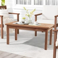 Karl Home Patio Dark Brown Wood Table -Karl Home Shop GUEST f7123646 7c0c 4293 a20b 458cb15eaf37