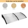 Karl Home | Winado 78 In. W X 9.8 In. D Plastic White Cover Door Awning -Karl Home Shop GUEST faacae74 52ac 4f44 8931 752108e34283