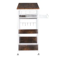 Karl Home 3-Tier Kitchen Baker's Rack Utility Storage Shelf Microwave Stand Storage Cart -Karl Home Shop GUEST fc0cd1b3 d23c 40e3 8fed 95e3ef38c3f8