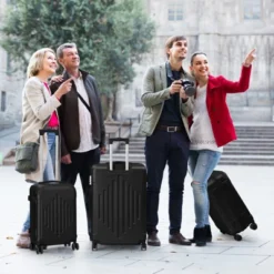 Karl Home 3 Piece Set ABS Trolley Cases Striped Pattern Blue -Karl Home Shop GUEST fc1d8b53 f023 4b60 9a6a a222e6234185