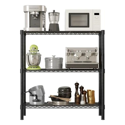Karl Home 35.43in. W Steel Shelving Unit 3 Karl Home 35.43in. W Steel Shelving Unit - Image 2