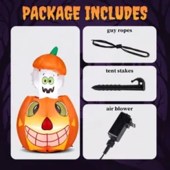 Karl Home 2.8 FT Lighted Halloween Inflatables Animated Pumpkin Ghost Outdoor Decoration 10 Karl Home 2.8 FT Lighted Halloween Inflatables Animated Pumpkin Ghost Outdoor Decoration -Karl Home Shop GUEST fe9eaa1e f89c 470f b1c2 2f3038c29fde